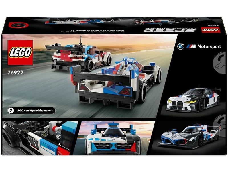 デェエマ Lego 76922 Speed Champions BMW M4 GT3 E BMW M Hybrid V8 676 peças
